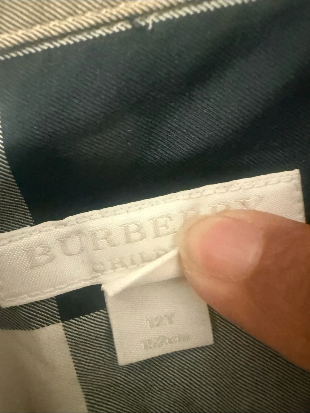 Burberry Classic Plaid kids Button-Down Shirt - Beige, Black & Red